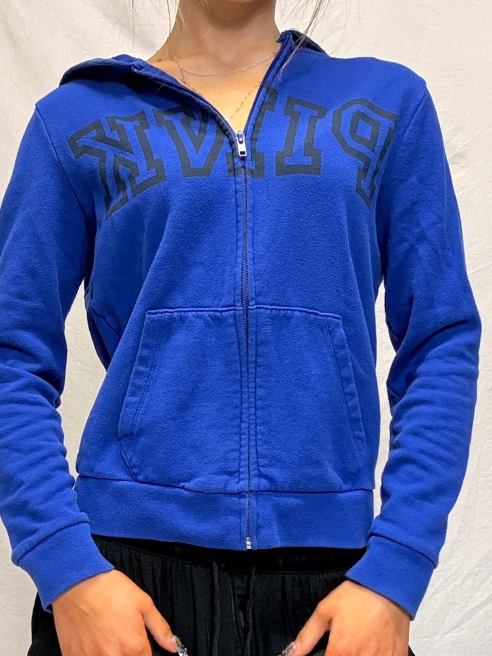 Blue PINK zip up